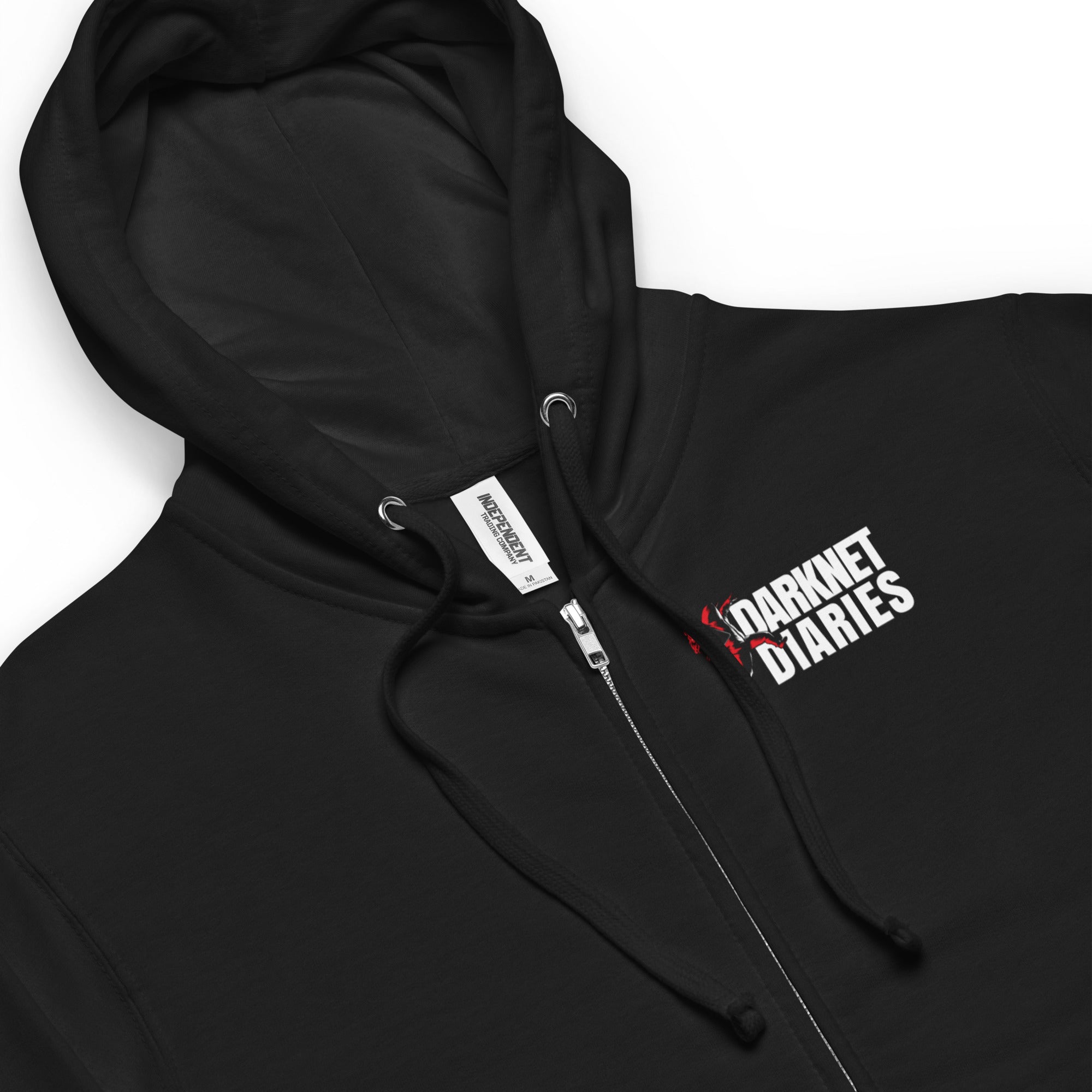 Darknet Diaries Logo Unisex Fleece Zip-up Hoodie